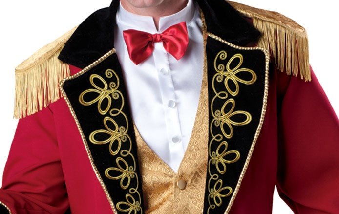 os melhores itens para fazer um cosplay de circo vintage - Roupa de mestre de cerimônias circo